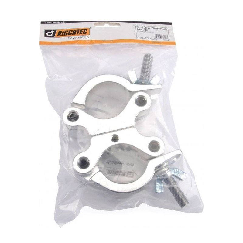 Swivel Coupler Heavy zilver 48-51mm