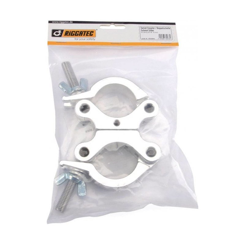 Swivel Coupler Slim zilver 48-51mm