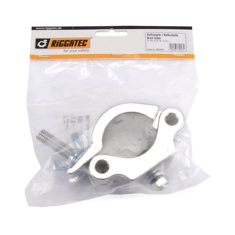 Halfcoupler Heavy zilver 48-51mm