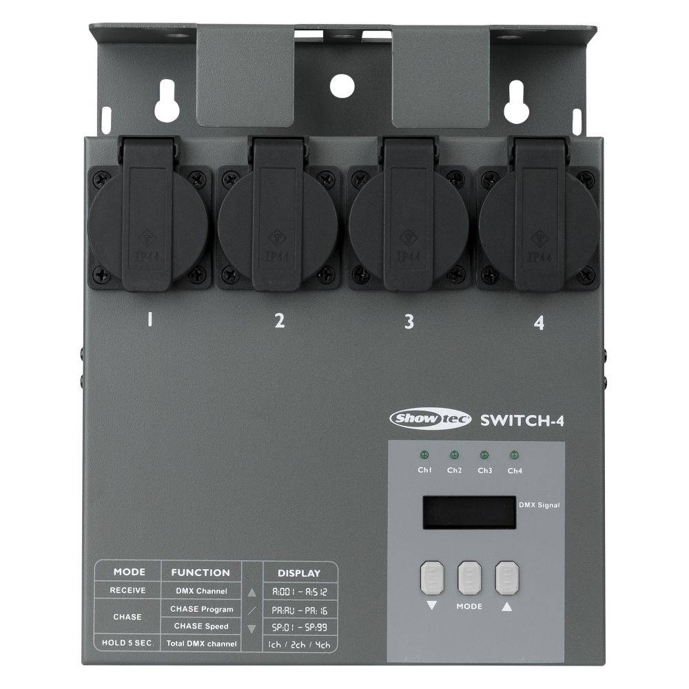 Showtec Multiswitch 4-kanaals DMX switchpack afbeelding