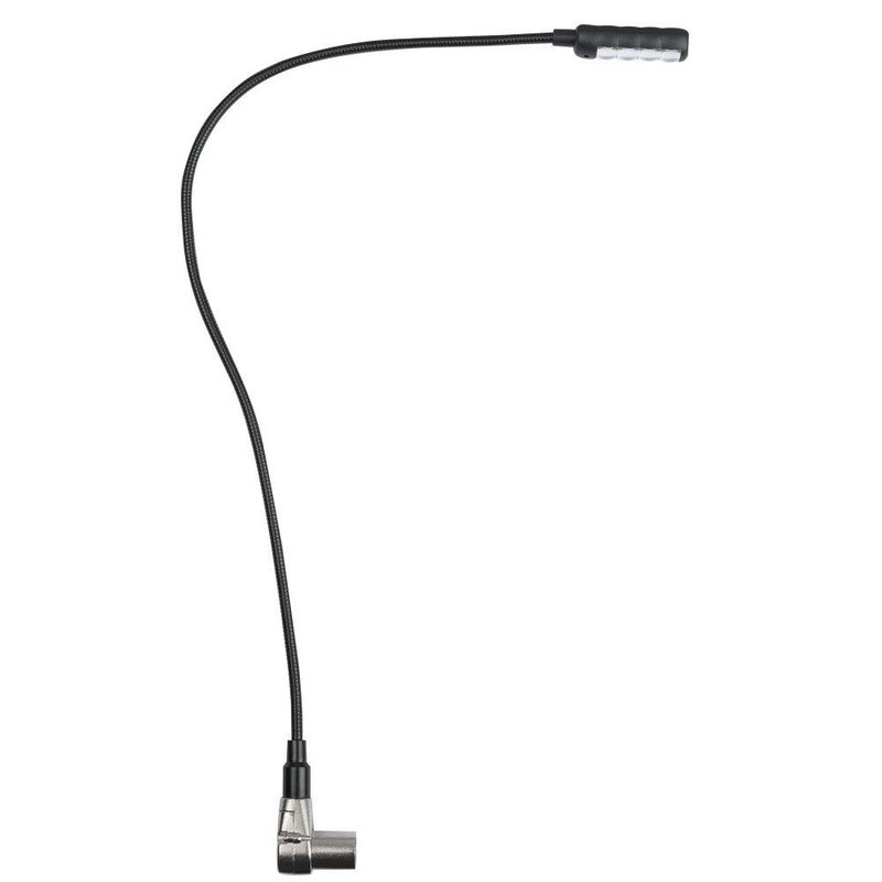 LED zwanenhalslampje 4-polig XLR haaks 40cm koud wit