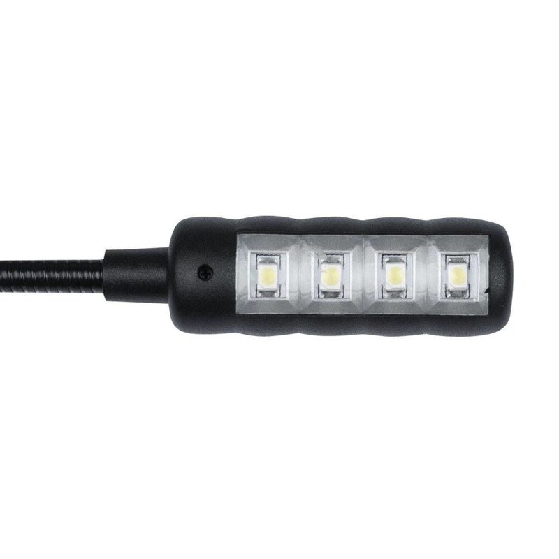 LED zwanenhalslampje 4-polig XLR haaks 40cm koud wit