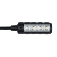 LED zwanenhalslampje 4-polig XLR 40cm koud wit