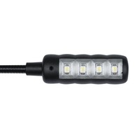LED zwanenhalslampje 3-pins XLR haaks 50cm koud wit