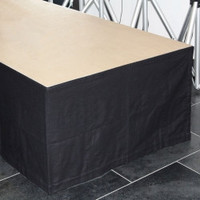 Zwart podiumrok met klittenband 80cm x 60m