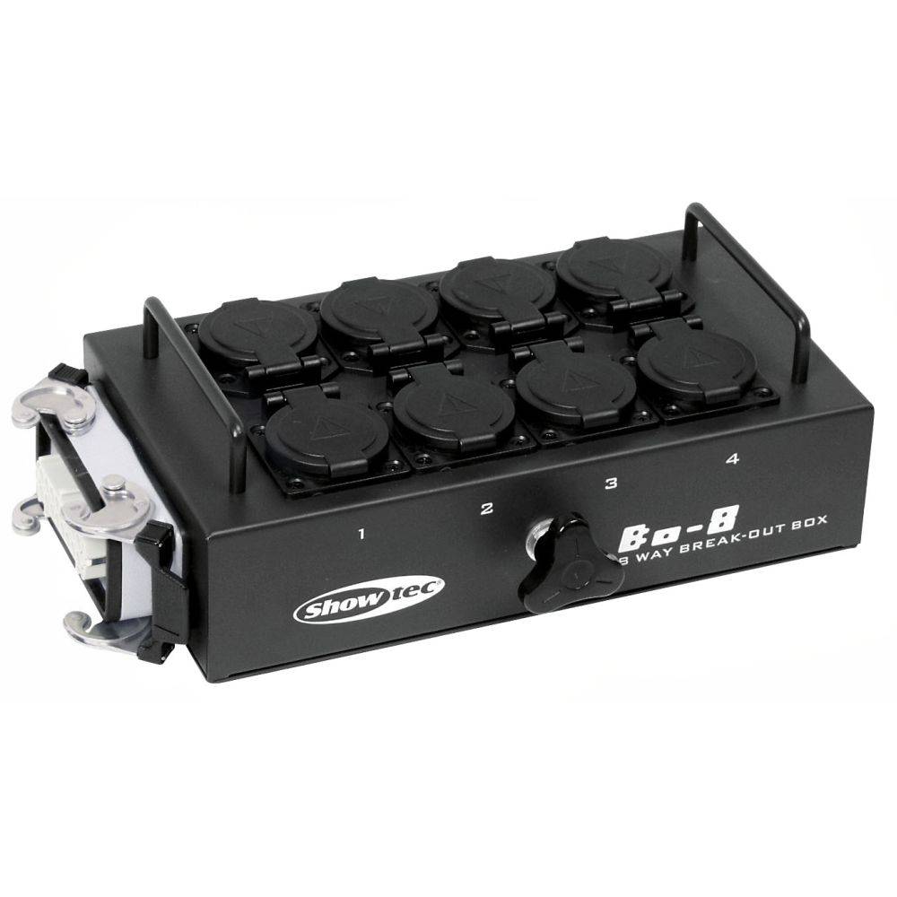 Showtec BO-8-S1 Stroomverdeler 16-polig naar 8x Schuko afbeelding