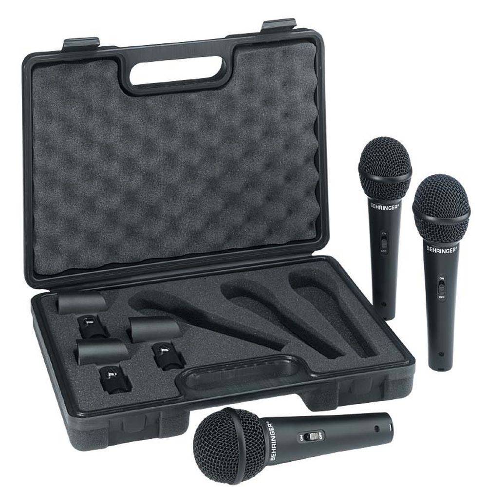 Behringer XM1800S Set met 3 dynamische microfoons afbeelding