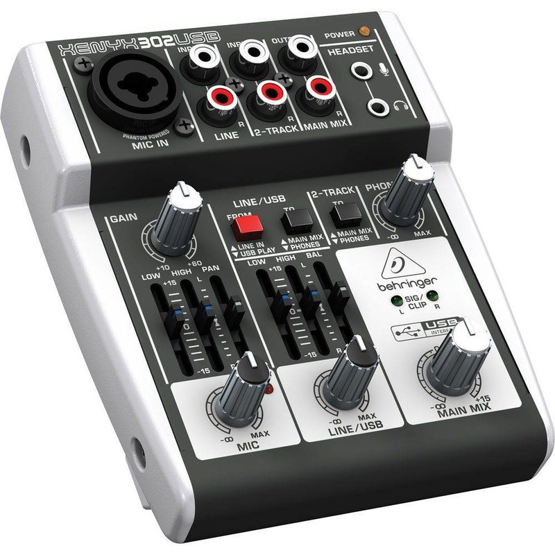 Behringer Xenyx 302USB PA en studio mixer kopen? FritzEvents Cuijk
