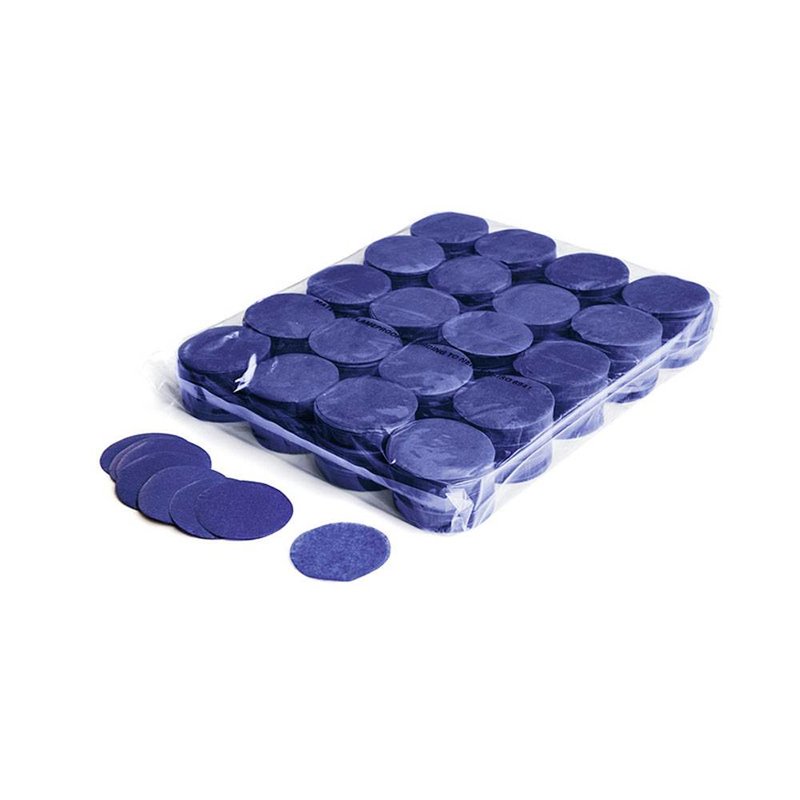 Slowfall confetti rondjes 55mm donkerblauw