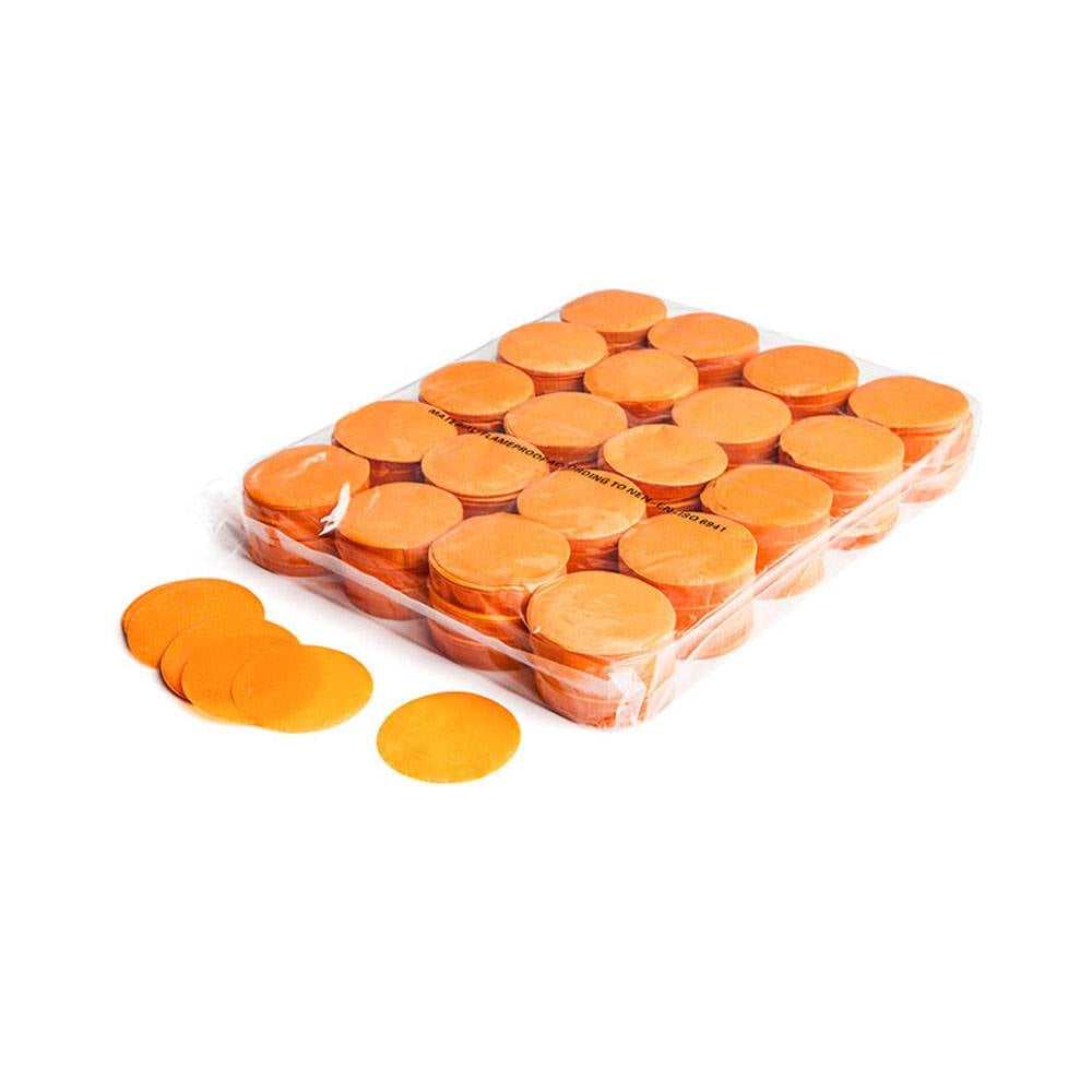 MagicFX Slowfall confetti rondjes 55mm oranje