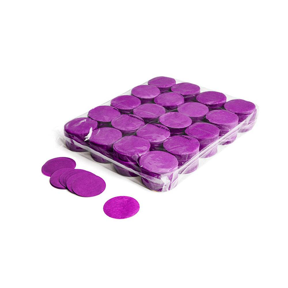 MagicFX Slowfall confetti rondjes 55mm paars