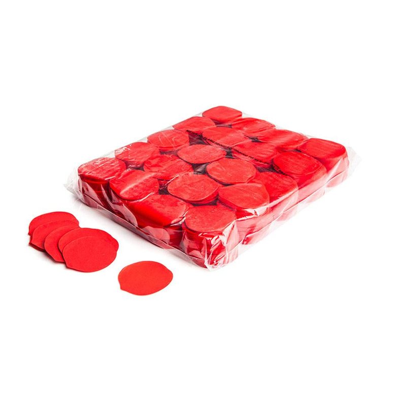 Slowfall confetti rozenblaadjes 55mm rood