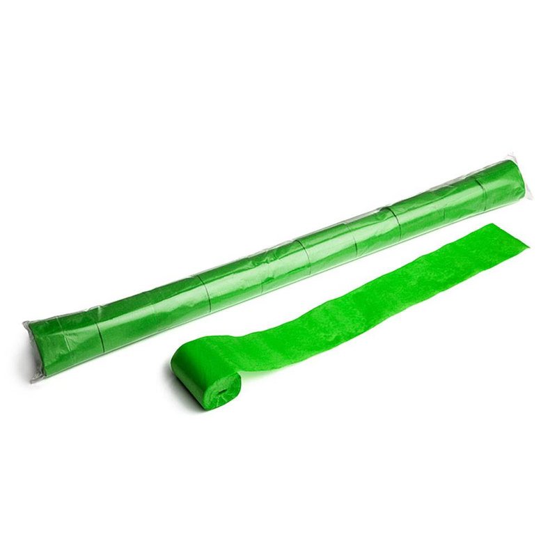 Streamers 20m x 5cm lichtgroen