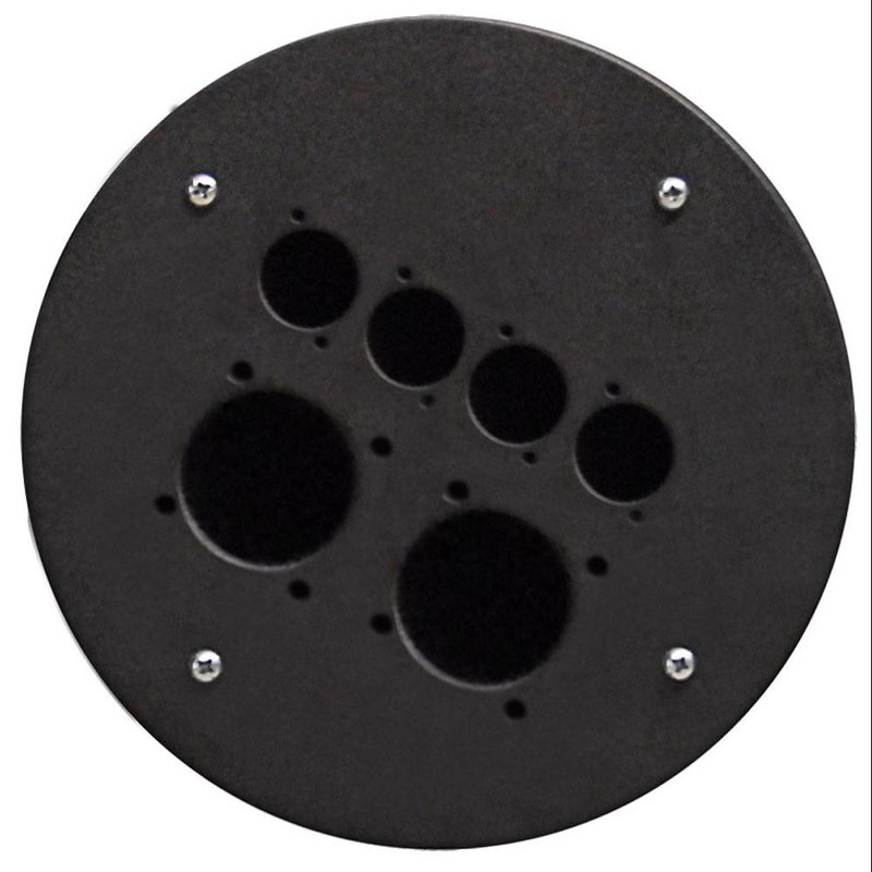 CRP342 plaat voor CDM300 met 2x Schuko en 4x D-size gaten