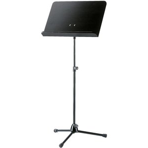 K&M 11812 Muzieklessenaar met houten blad zwart