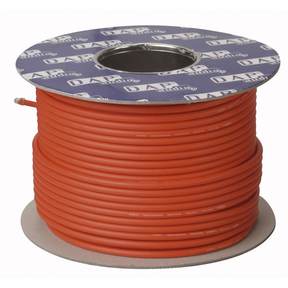 DAP MC-226R microfoonkabel dubbele afscherming rood 100m afbeelding