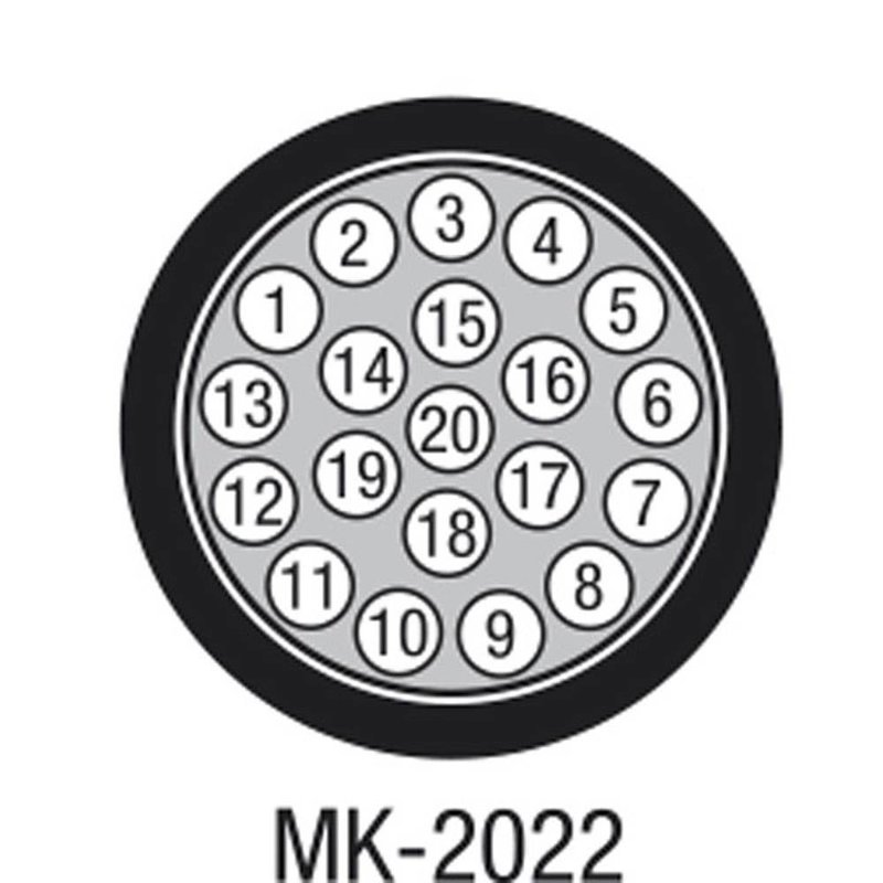 MK-2022 20-Aderige Studio multikabel per meter