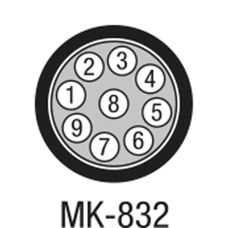 MK-832 8-kanaals multikabel per meter