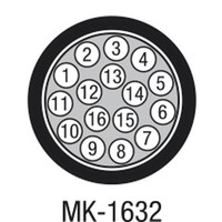 MK-1632 16-kanaals multikabel per meter