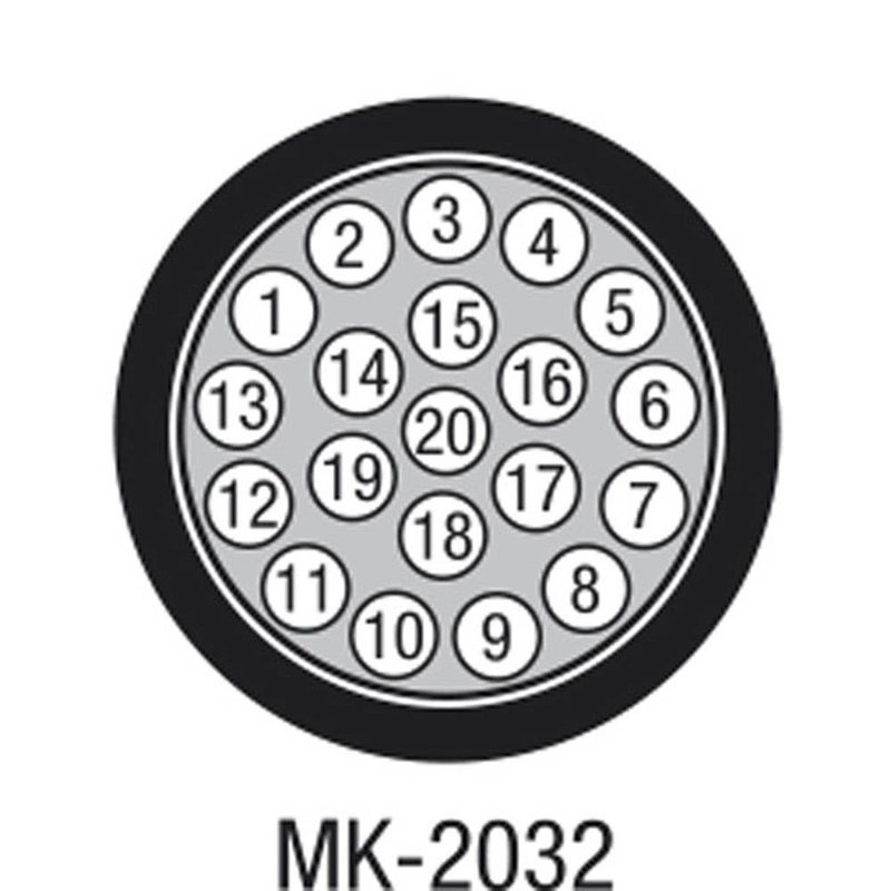 MK-2032 20-kanaals multikabel per meter