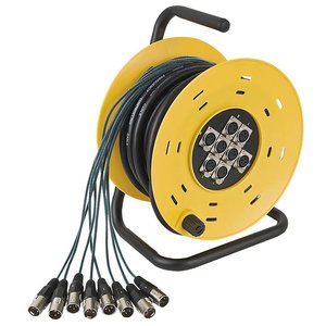 DAP Python 8 multikabel op haspel 8x XLR 16m