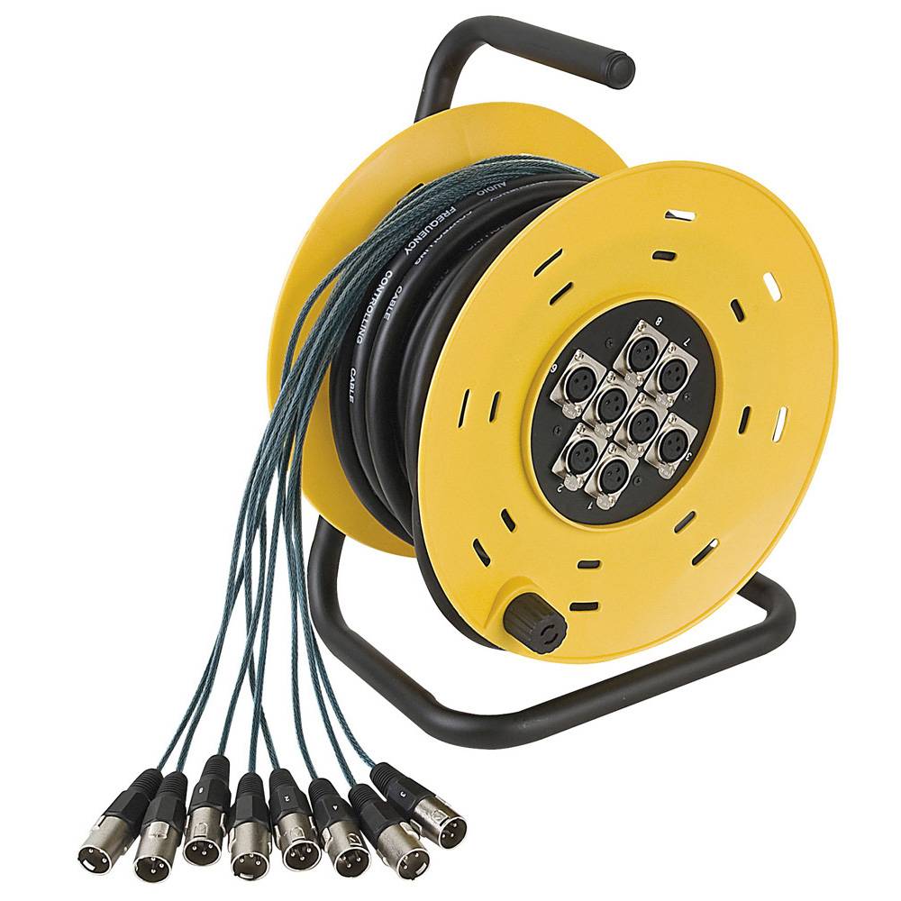 DAP Python 8 multikabel op haspel 8x XLR 16m afbeelding