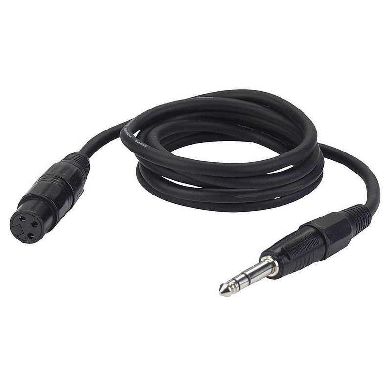 DAP FL03 verloopkabel 1x XLR female naar 1x Stereo jack 150cm FL03 verloopkabel 1x XLR female naar 1x Stereo jack 150cm