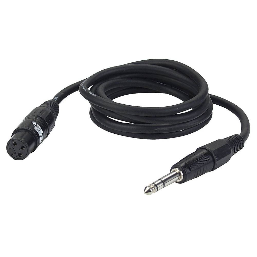 DAP FL03 verloopkabel 1x XLR female naar 1x Stereo jack 3m afbeelding