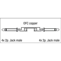 DAP FL20 verloopkabel 4x Jack naar 4x Jack 3m FL20 verloopkabel 4x Jack naar 4x Jack 3m