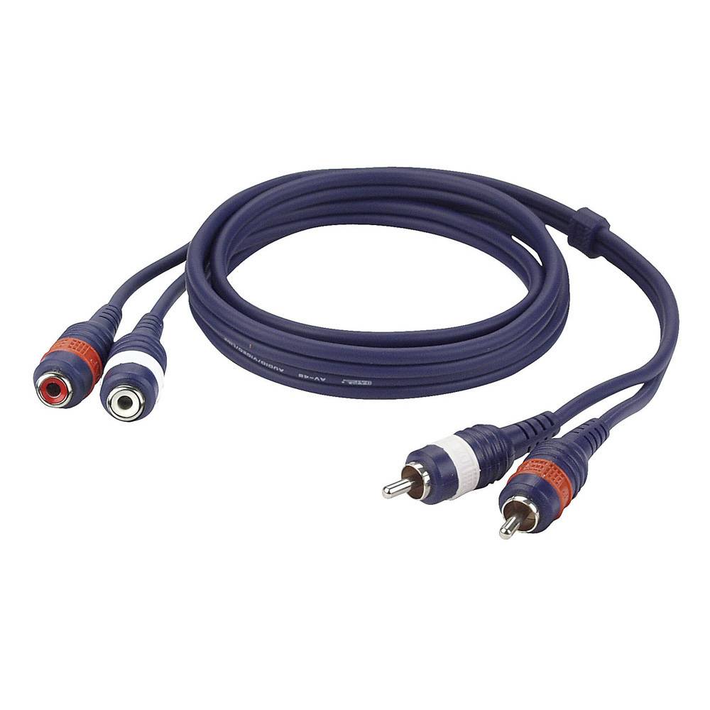 DAP FL27 tulpkabel 2x RCA male naar 2x RCA female 3m afbeelding