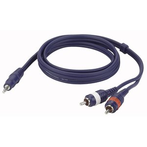 DAP FL30 verloopkabel 1x Mini-jack naar 2x RCA 150cm