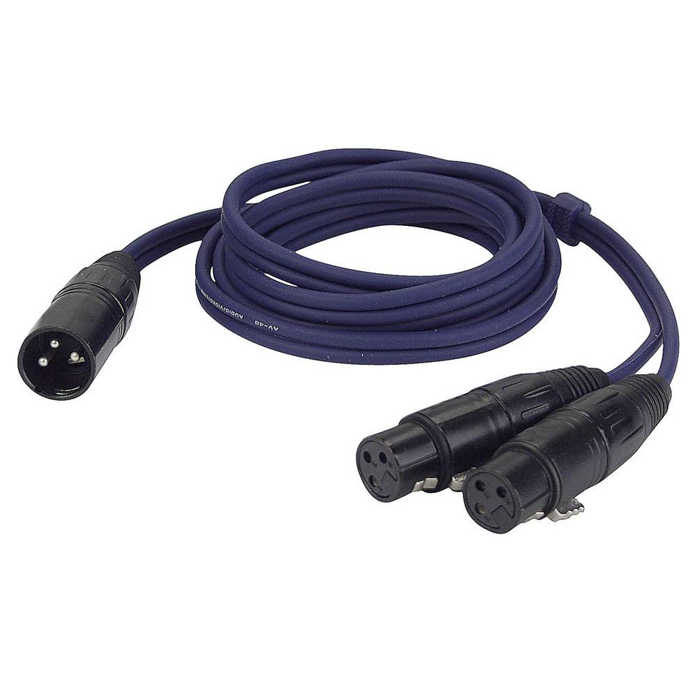 DAP FL38 verloopkabel 1x XLR male naar 2x XLR female 150cm afbeelding