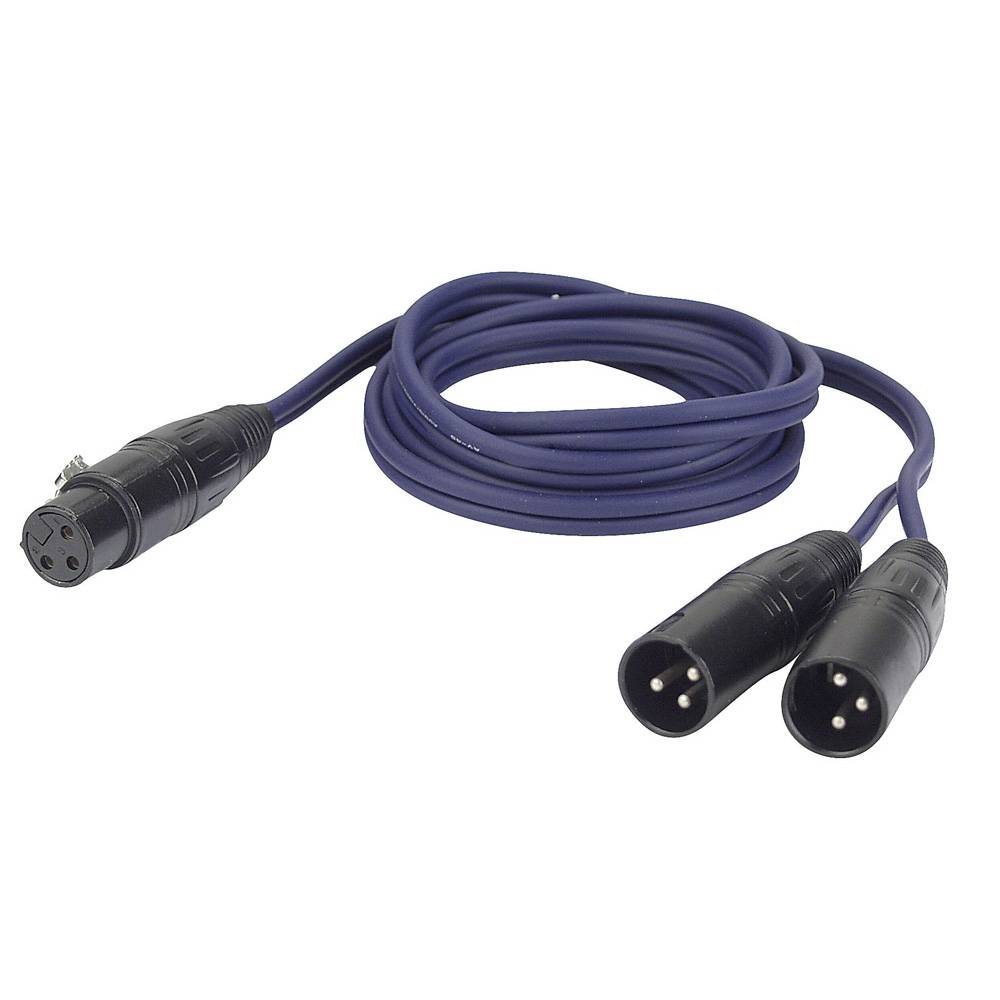 DAP FL39 verloopkabel 1x XLR female naar 2x XLR male 150cm afbeelding