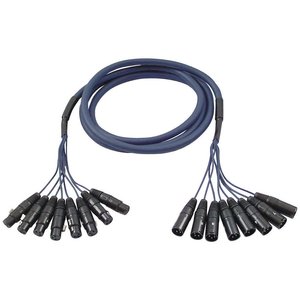 DAP FL60 Multikabel 8x XLR male naar 8x XLR female 3m