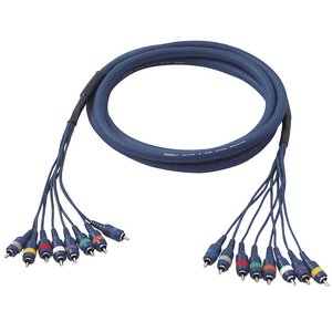 DAP FL65 Multikabel 8x RCA naar 8x RCA 3m