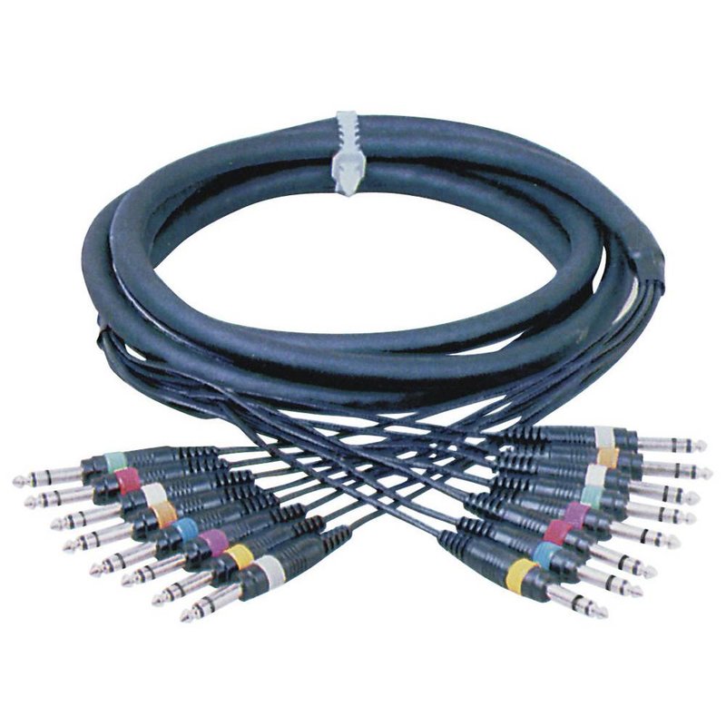 DAP FL66 Multikabel 8x Stereo jack naar 8x Stereo jack 3m FL66 Multikabel 8x Stereo jack naar 8x Stereo jack 3m