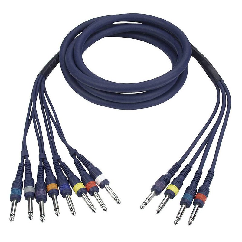 DAP FL69 Multikabel 8x Mono jack naar 4x Stereo jack 6m FL69 Multikabel 8x Mono jack naar 4x Stereo jack 6m