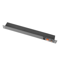 87471 IEC 19 inch 10-weg stroomverdeler met kabels