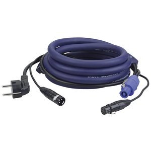 DAP Schuko en XLR male naar Powercon en XLR female kabel 10m