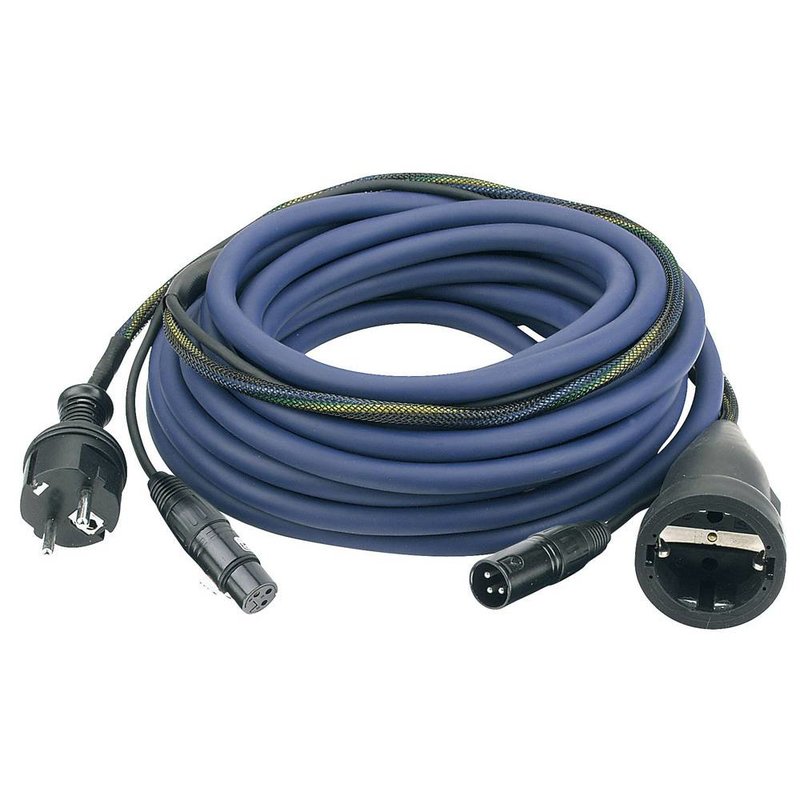 Audio Power & signaal kabel 10m schuko