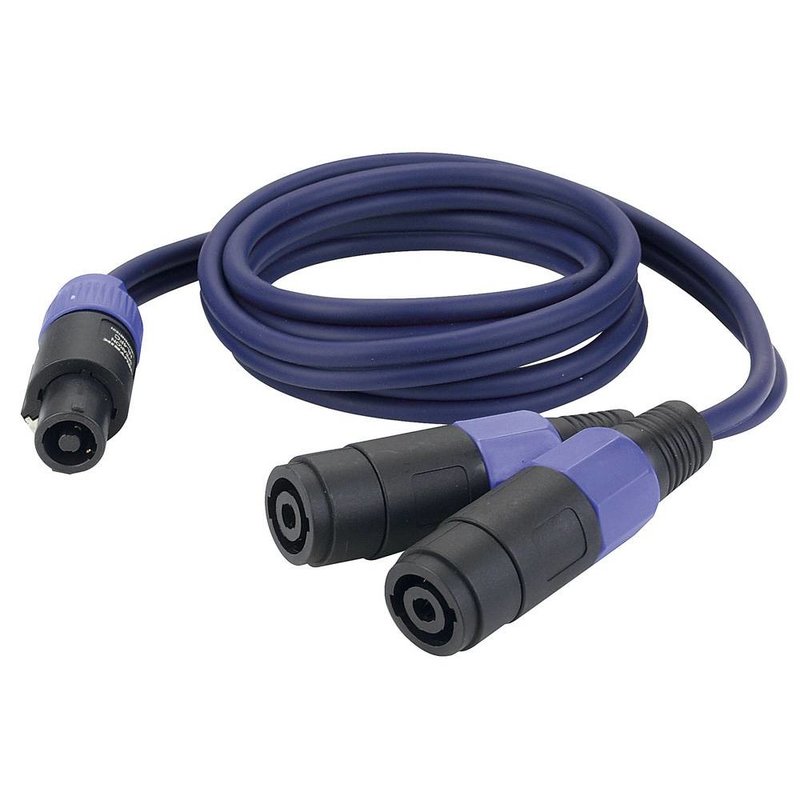 DAP FS13 luidspreker verloopkabel 2x speaker female naar 1x speaker male 150cm FS13 luidspreker verloopkabel 2x speaker female naar 1x speaker male 150cm