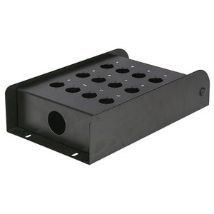 DAP FSB12E lege stagebox 12 gaten zwart