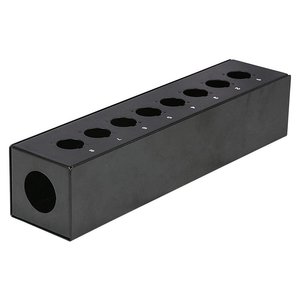 DAP FSB8E lege stagebox 8 gaten zwart