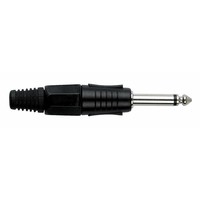 DAP 6,3mm Jackplug mono zwart 6,3mm Jackplug mono zwart