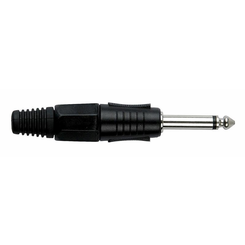 DAP 6,3mm Jackplug mono zwart 6,3mm Jackplug mono zwart