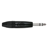 6.3mm Jackplug X-Type Stereo zwart