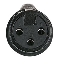 DAP XLR plug X-type 3p female zwart met kleurring XLR plug X-type 3p female zwart met kleurring