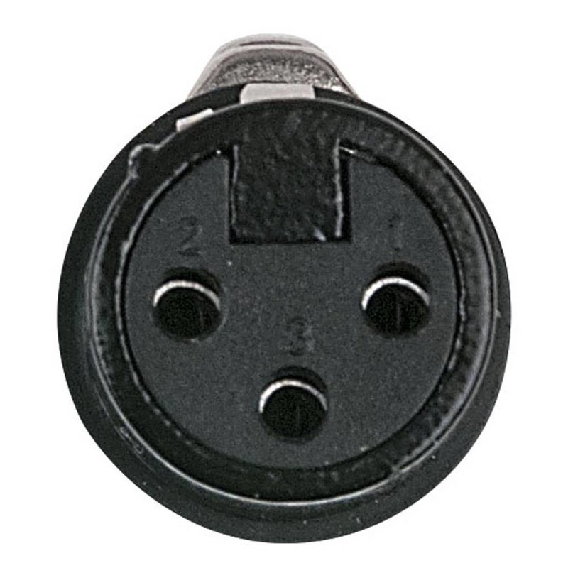 DAP XLR plug X-type 3p female zwart met kleurring XLR plug X-type 3p female zwart met kleurring