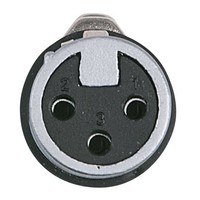 DAP XLR plug X-type 3p female zilver met kleurring XLR plug X-type 3p female zilver met kleurring