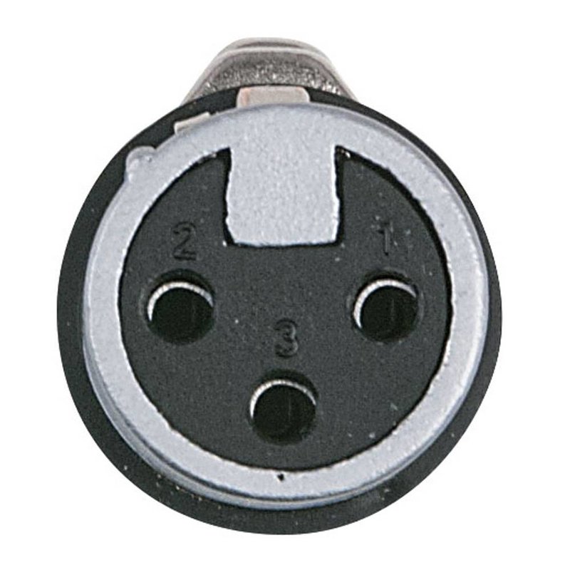 DAP XLR plug X-type 3p female zilver met kleurring XLR plug X-type 3p female zilver met kleurring